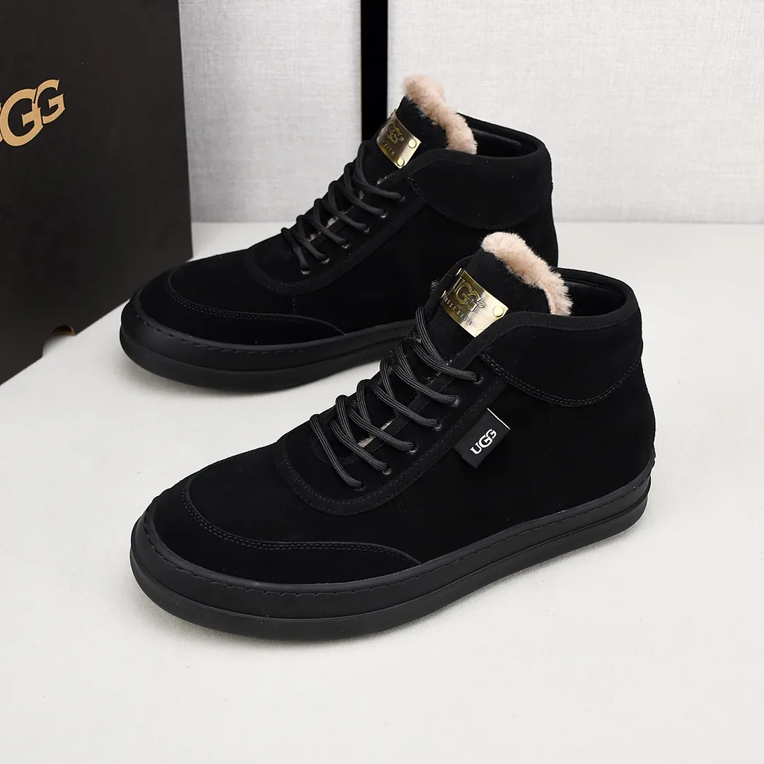 PP520👟👟👟【ugg】The upper is made of waterproof nubuck, real wool lining, and non-slip rubber sole. Warm and comfortable, a must-have in winter! Men's size 38-44 (custom-made size 45 is non-refundable).